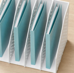 Space-Saving Folding File Holder, Desktop Collapsible Organizer for Reports, Letters, and Paper Files
