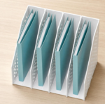 Space-Saving Folding File Holder, Desktop Collapsible Organizer for Reports, Letters, and Paper Files