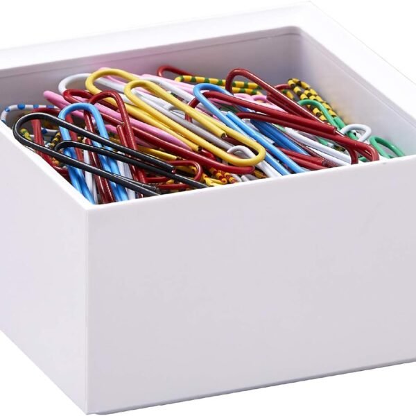 Desk Organizer Accessory Tray, Stacks for Desktop Storage, White